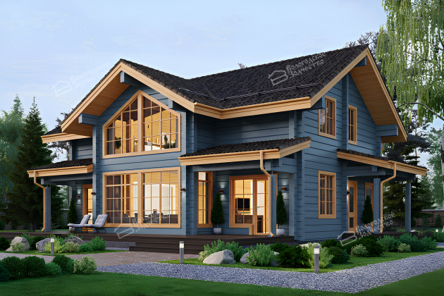 Дом из клееного бруса VZ-348